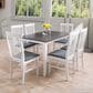 CorLiving Michigan Dining Table in White/Grey, , large