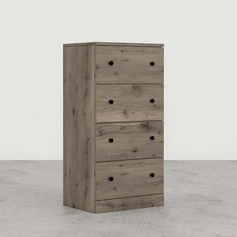 Lemoore Essentials 23" 4-Drawer Chest in Weathered Gray Ash, , large