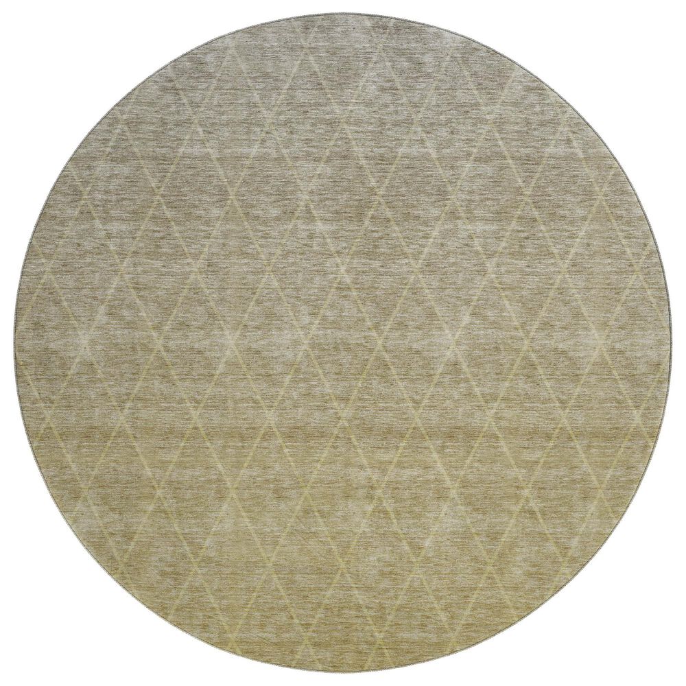Dalyn Rug Company Lazio 8" Round Gold Area Rug, , large