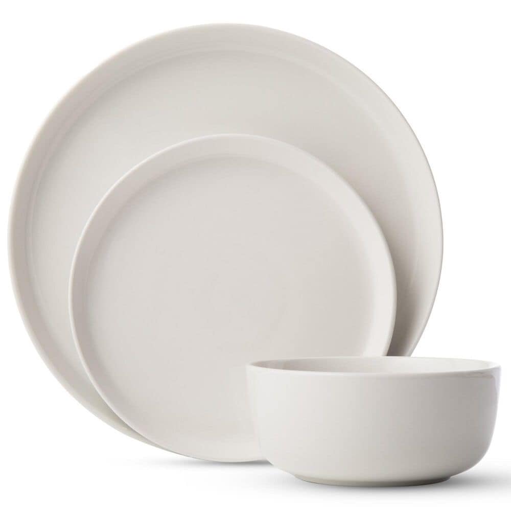 Godinger Silver Brentwood 12-Piece Dinnerware Set in White, , large