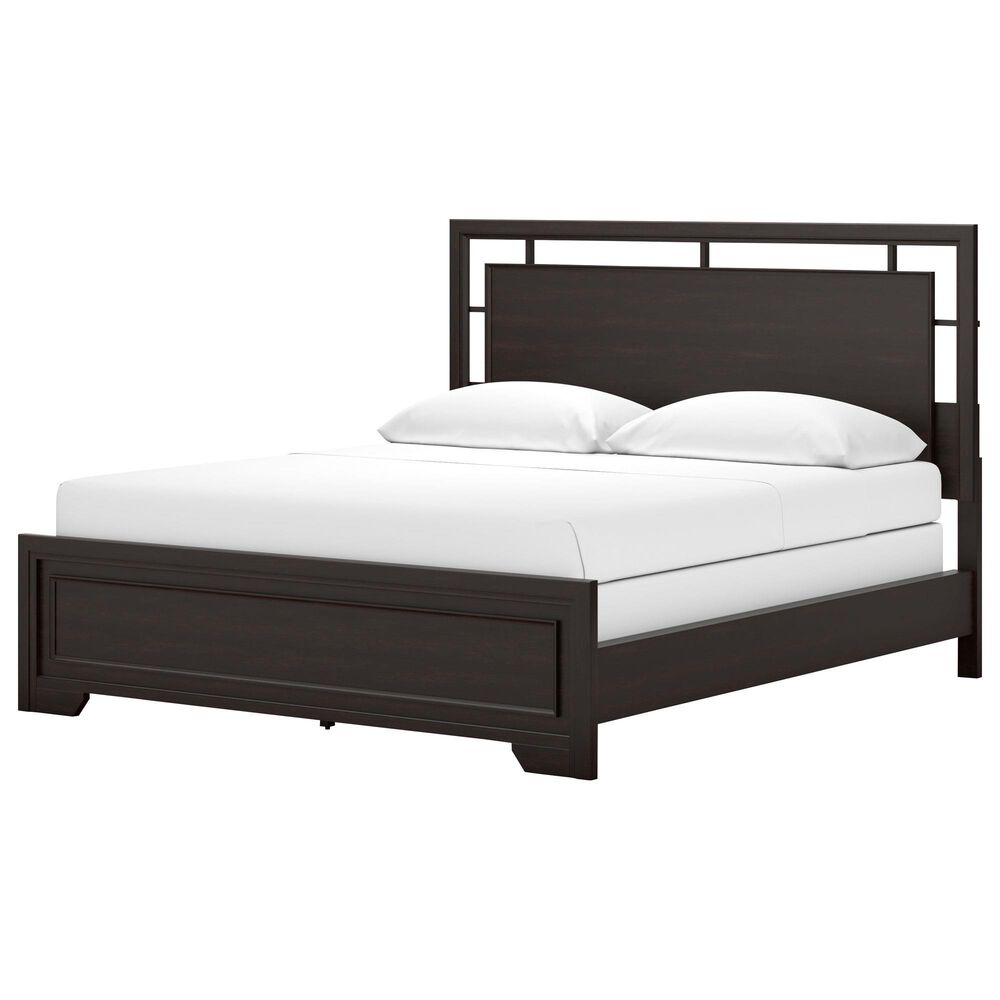 Ashley Covetown Caliifornia King Bed in Dark Brown, , large