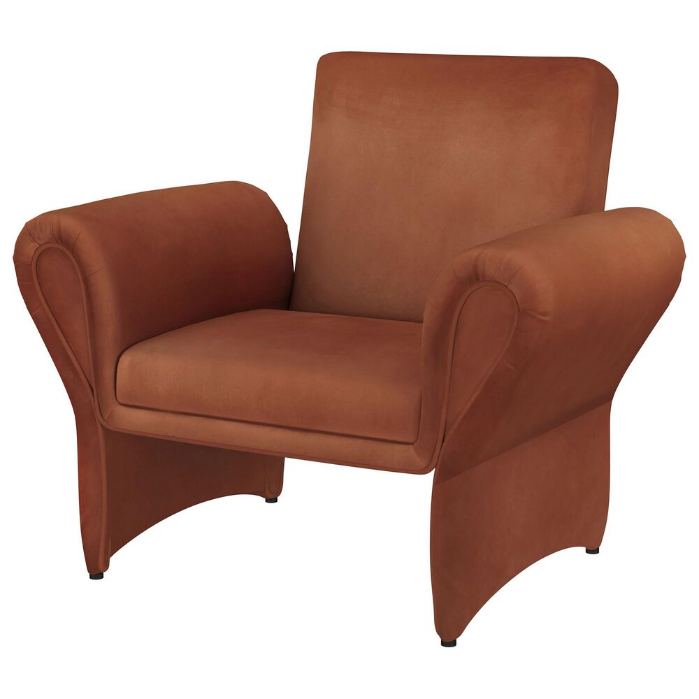 Coaster Liana Accent Armchair in Rust Orange, , large