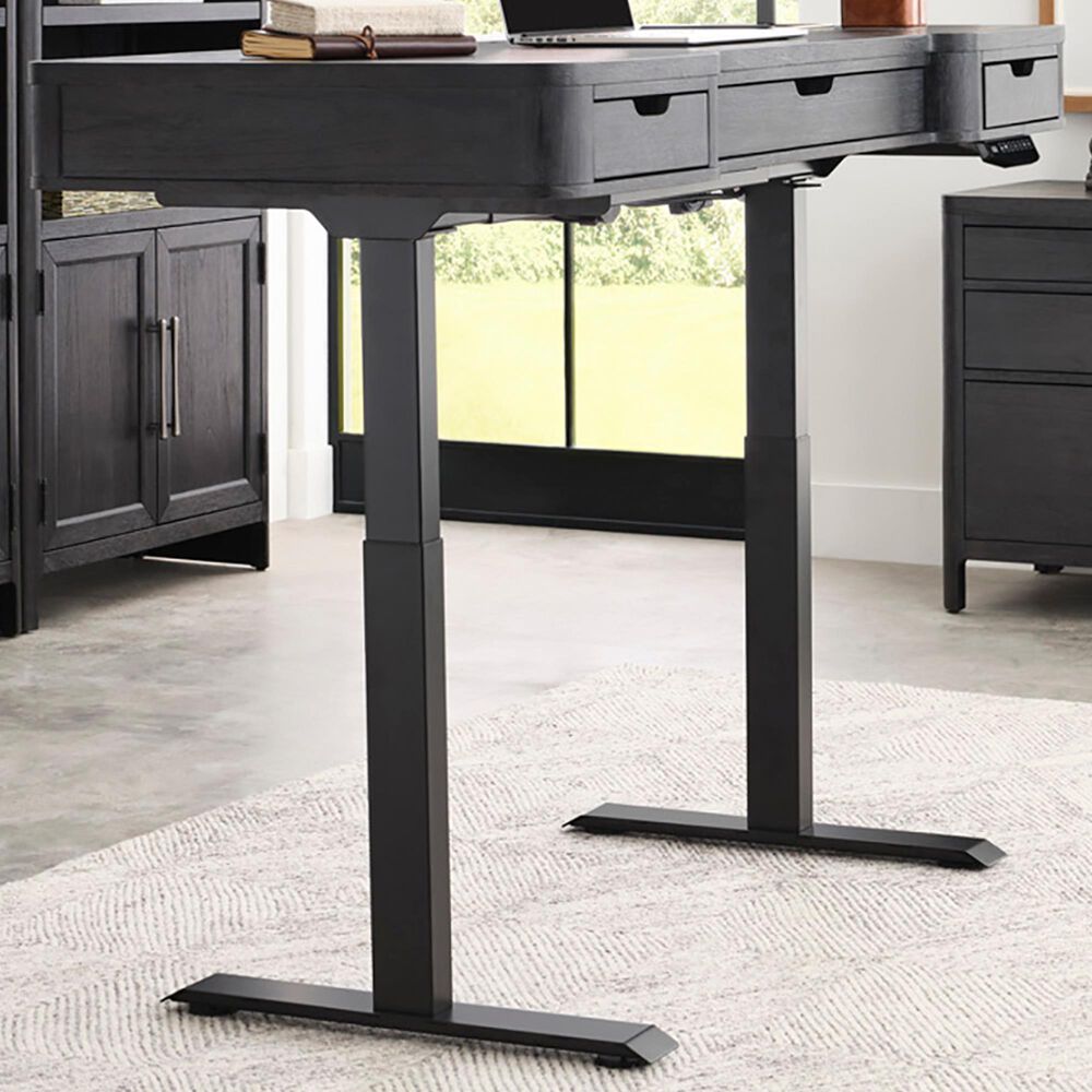 Riva Ridge Sloane Sit with Stand Desk in Mink and Black, , large