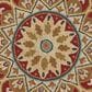 L&R Resources Sinuous Sunflower 6" Scalloped Red Area Rug, , large