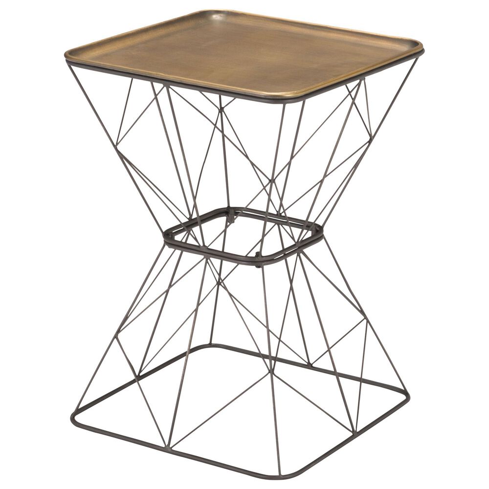 Zuo Modern Timothy Side Table in Gold and Antique Gold, , large