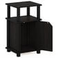 HOMLUX Brahms 3-Tier End Table in Espresso and Black, , large