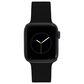 WITHit Keeperless Silicone Band for 42/44/45mm Apple Watch Series 1-7 in Black, , large