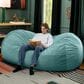 Jaxx Grand Lounger 7" Bean Bag Sofa in Turquoise, , large