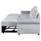 Global Furniture USA Sofa Sleeper with Left-Facing Chaise in Grey, , large