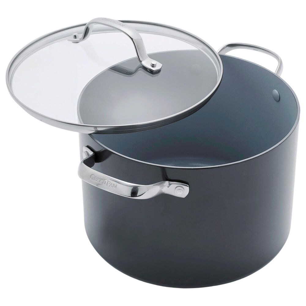 Green Pan Valencia Pro 8-Quart Nonstick Stockpot with Lid in Grey, , large