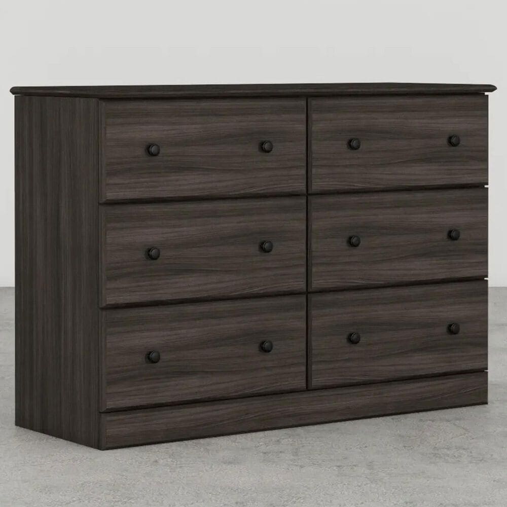 Lemoore Essential 45&quot; 6-Drawer Dresser in Grey Walnut, , large