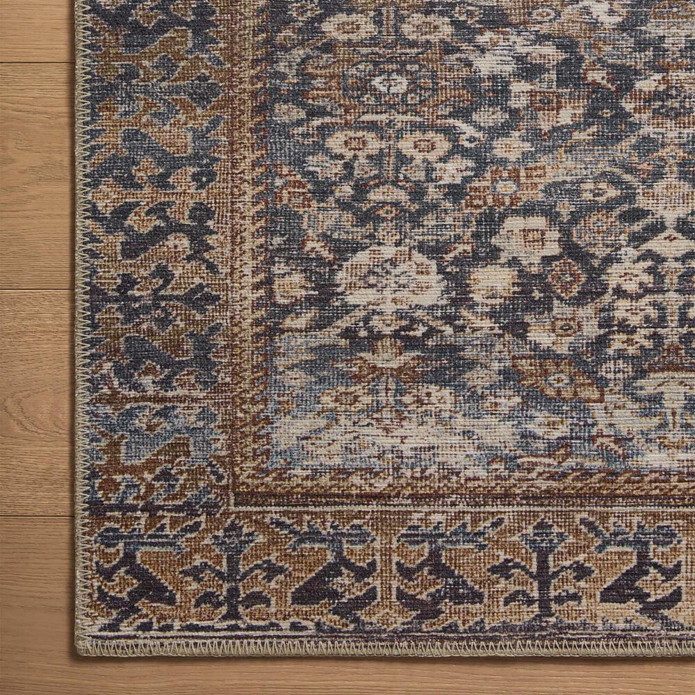Amber Lewis x Loloi Georgie 2&#39; x 5&#39; Denim and Spice Runner, , large