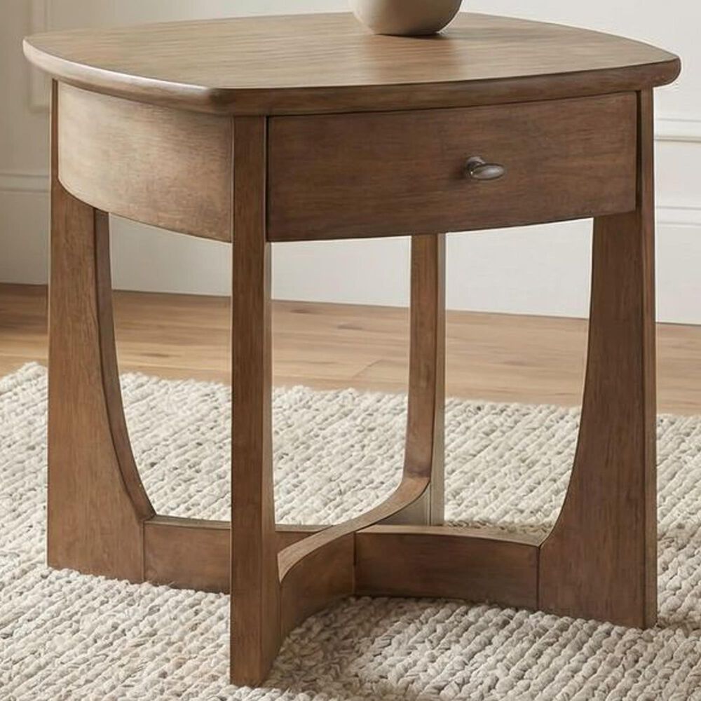 Belle Furnishings Bexley End Table in Tuscan Brown, , large
