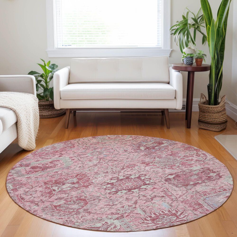 Dalyn Rug Company Tabrook TB15 Pink 8&#39; Round Area Rug, , large