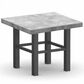 Homecrest Concrete Table Top End Table in Grey, , large