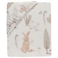 Lambs & Ivy Bunny Hop Fitted Crib Sheet in White, , large