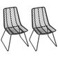 Hearth and Haven Deja Patio Chair with Gray Cushion in Gray (Set of 2), , large