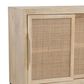 37B Urban Boho Raphael Cabinet with Two Sliding Doors in Natural and Gold, , large