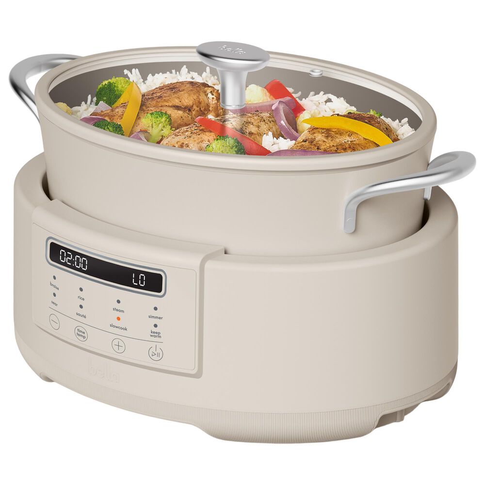 Bella 7-Quart 10-In-1 Multi-Cooker in Oatmilk, , large