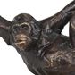 Maple and Jade 15" Resin Ape Sculpture in Blackish-Brown, Gold and Dark Gray, , large