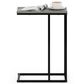 HOMLUX C Shaped Side Table in French Oak Grey and Black, , large