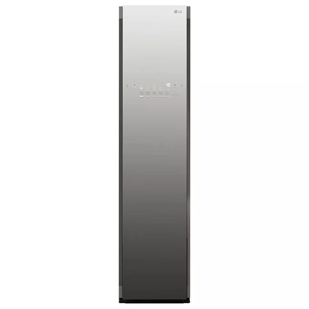 LG WashTower with 5.0 Cu. Ft. Washer, 7.4 Cu. Ft. Gas Dryer and Mirror Steam Clothing Styler in Black Steel, , large