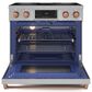 Thor Kitchen Gordon Ramsay 6 Cu. Ft. 36" Professional Electric Range with Rose Gold Handle Kit in Stainless Steel, , large