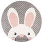Safavieh Carousel 4" Round Pink and Grey Kids  Area Rug, , large