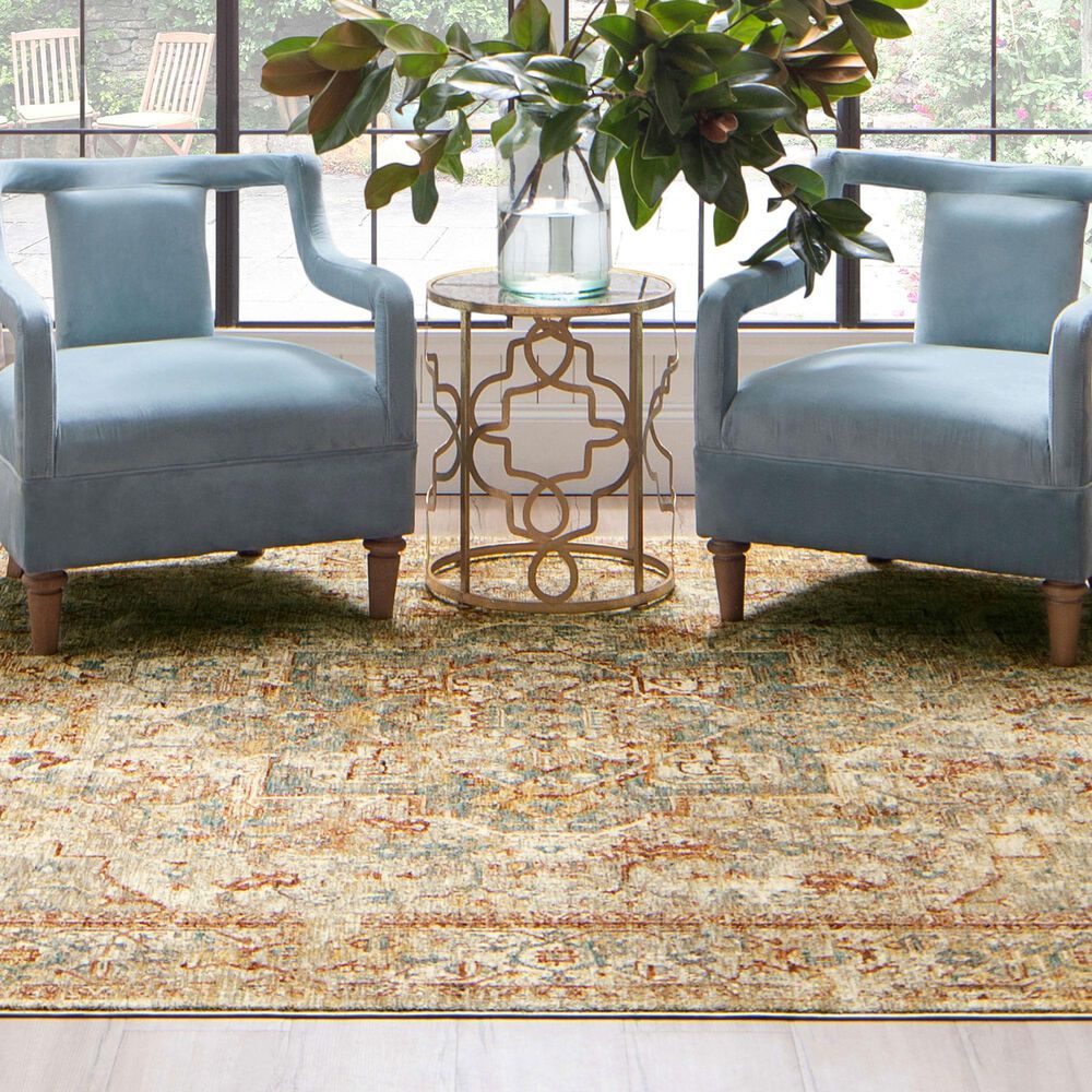 Karastan Marash Ezine 10&#39; x 14&#39; Cream Area Rug, , large