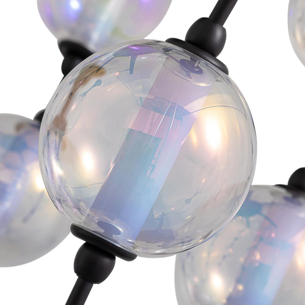 Golden Lighting Pearla 34" LED Pendant in Matte Black, , large