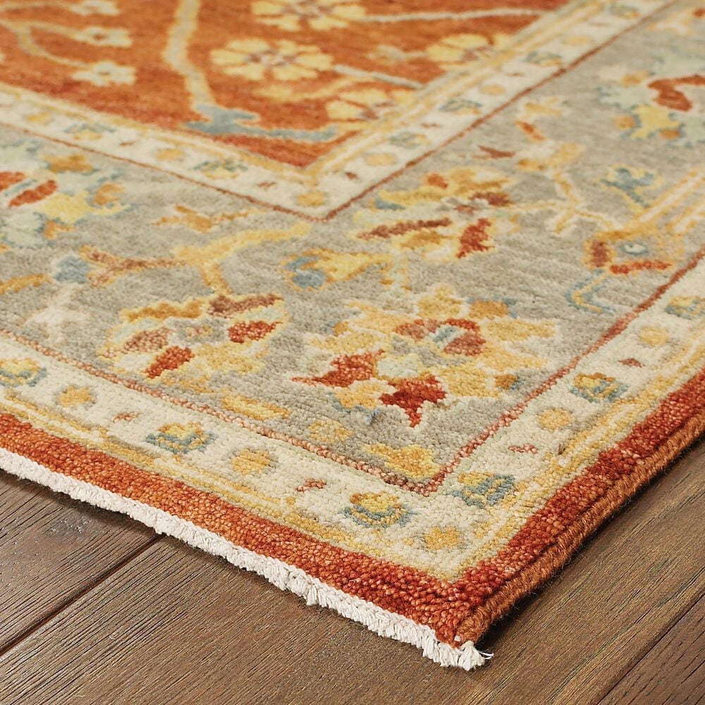 Oriental Weavers Palace Red and Grey 6&#39; x 9&#39; Area Rug, , large
