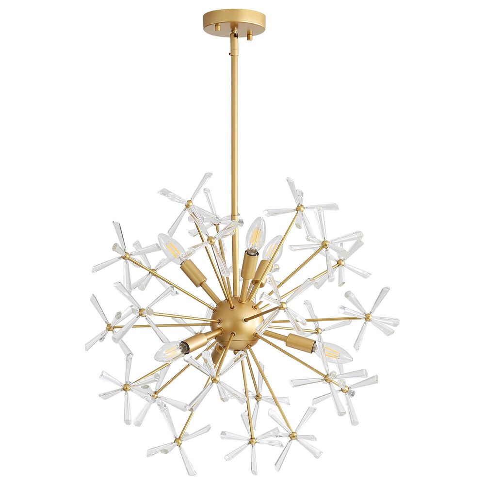 Golden Lighting Dandelion 6-Light Chandelier in Matte Gold, , large