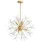 Golden Lighting Dandelion 6-Light Chandelier in Matte Gold, , large