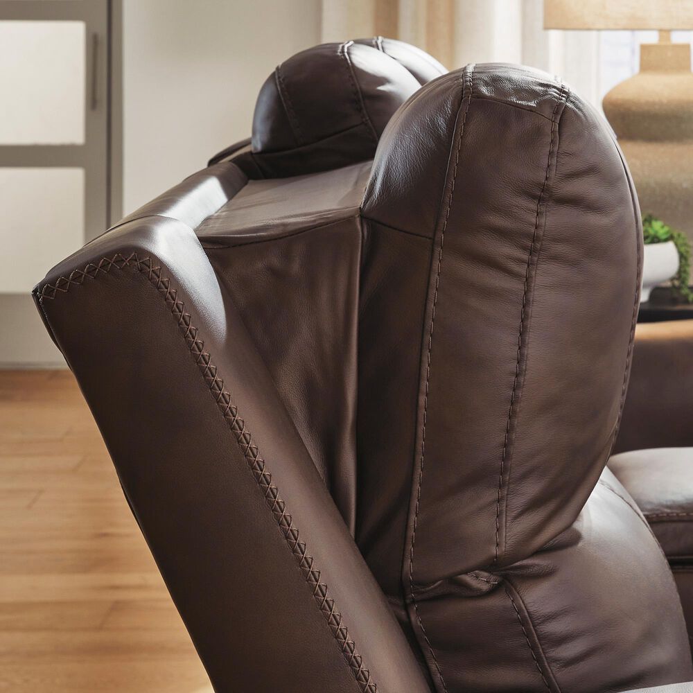 Ashley Bleckley Power Reclining Loveseat in Espresso, , large
