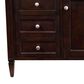 James Martin Vanities Brittany 48" Single Bathroom Vanity in Burnished Mahogany with 3 cm Arctic Fall Solid Surface Top and Rectangle Sink, , large