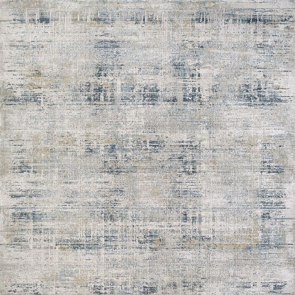 Surya Brunswick Cream, Light Gray, Charcoal, Blue, Dark Blue and Mustard 10&#39; x 13&#39;11&quot; Area Rug, , large