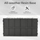 Hearth and Haven 200-Gallon Outdoor Storage Deck Box with Fabric Storage Bag in Dark Gray, , large