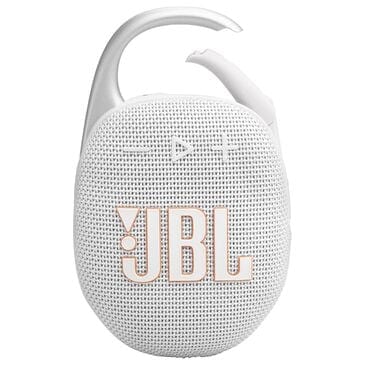 JBL Clip 5 Portable Waterproof Bluetooth Speaker in White, , large