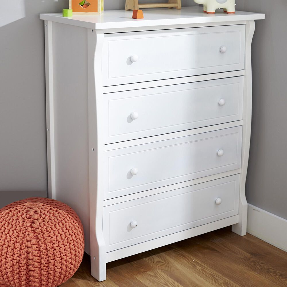 Sorelle Princeton 4-Drawer Chest in White, , large