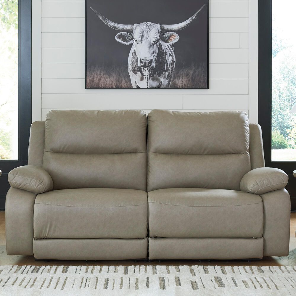 Ashley Narwhal Place 2-Piece Power Reclining Symmetrical Sectional Loveseat in Pebble, , large