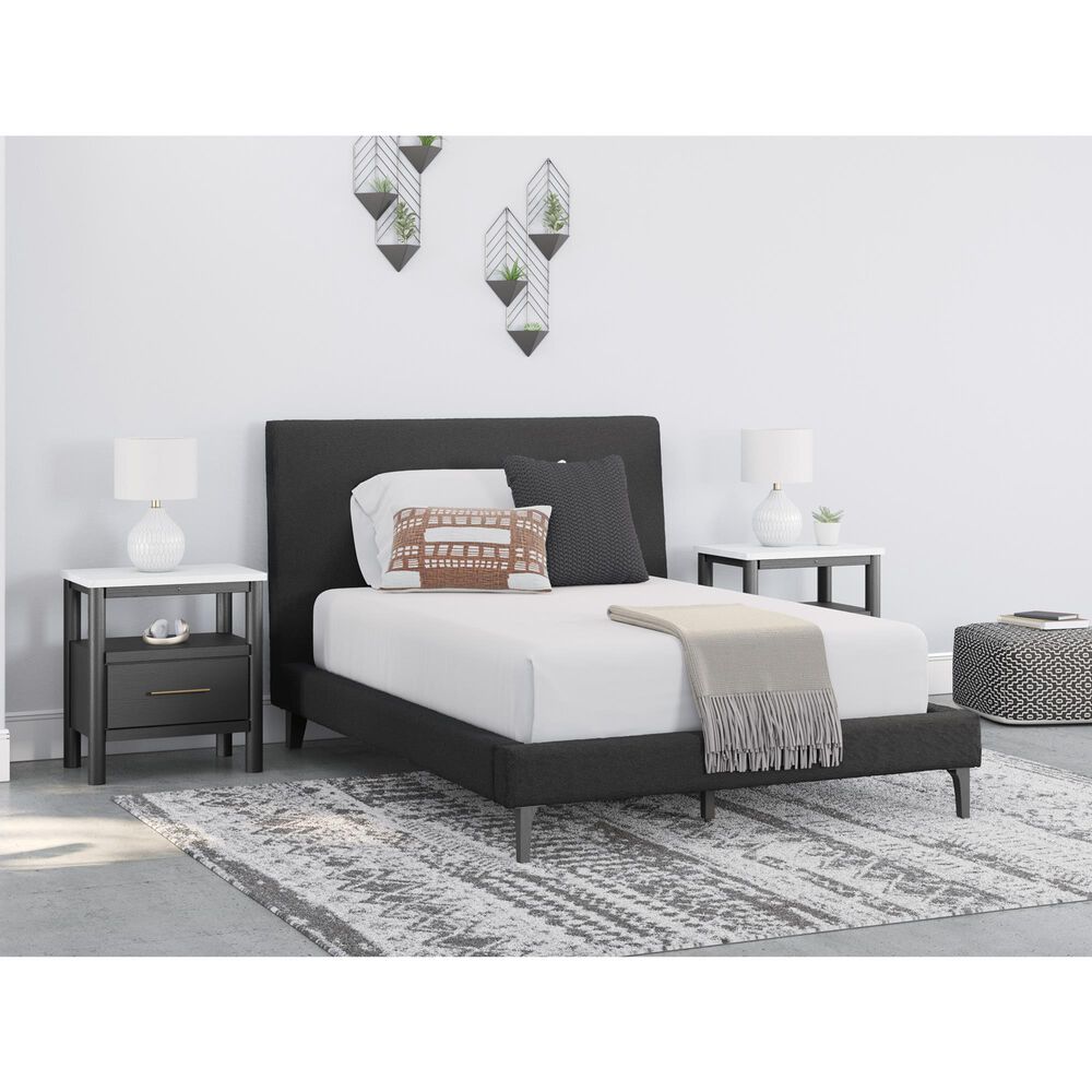 Ashley Cadmori Full Upholstered Bed in Black, , large