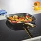 Faber Forged Induction 11" Ceramic Nonstick Square Grill Pan in Black and Gold, , large
