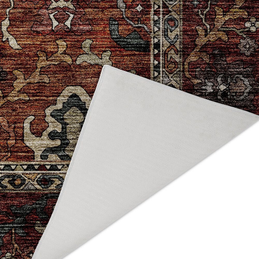 Dalyn Rug Company Silk Road Paprika, Chocolate, Ivory, Gold, Copper, Blue, Teal and Mocha 9&#39; x 12&#39; Area Rug, , large