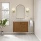 James Martin Laurent 36" Single Bathroom Vanity in Honey Oak with 3 cm Victorian Silver Silestone Top and Rectangular Sink, , large
