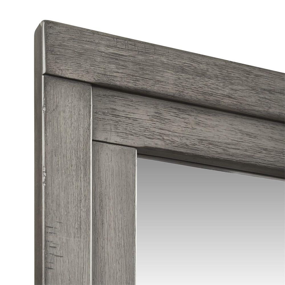 Belle Furnishings Modern Farmhouse 4 Piece Queen Bedroom Set In Dusty Charcoal Nebraska Furniture Mart