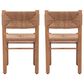 Zuo Modern Iska Outdoor Dining Chair in Natural (Set of 2), , large
