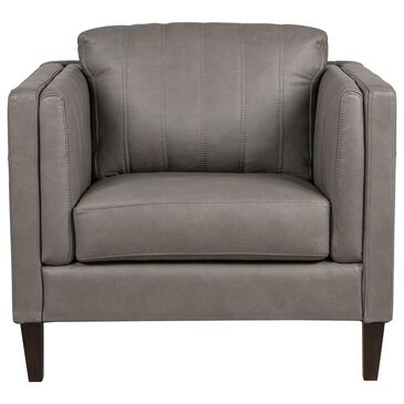 Chateau D"ax Leather Chair in Cemento, , large