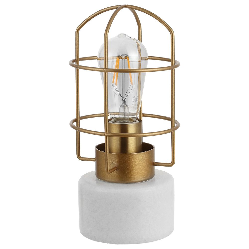 Safavieh Sadaf Brass Candle Table Lamp in Gold, , large