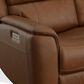 Flexsteel Henry Power Reclining Loveseat with Headrests and Lumbar in Caramel, , large