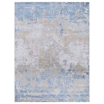 Amer Rugs Hamilton 10"3" x 14" Gold and Blue Area Rug, , large